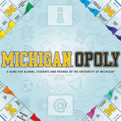 Michigan-Opoly juego de mesa temático Universidad Michigan miniatura 6
