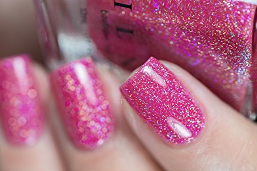 Image of ILNP Jello Shot - Paradise Pink Holographic Sheer Jelly Nail Polish