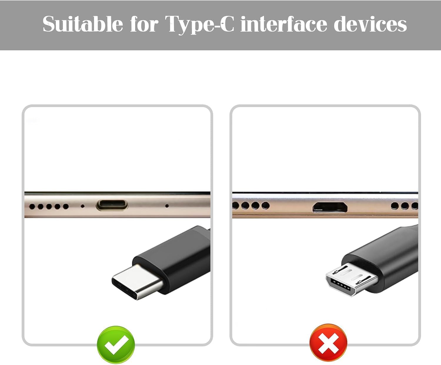 Gebrazy 12 Bouchons Anti-Poussière USB-C - Silicone - Compatible Smartphones Type-C