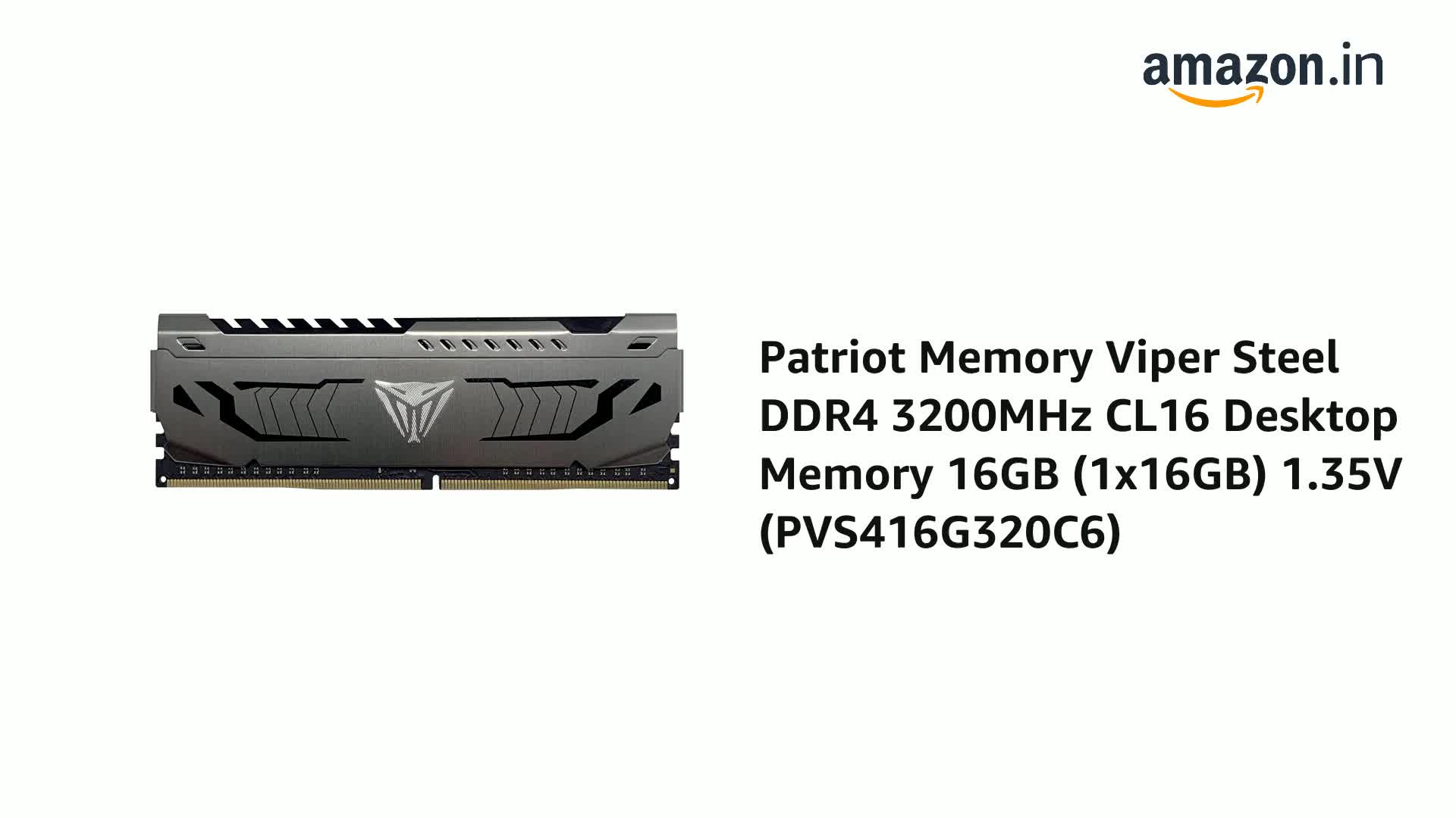 その他 Patriot Viper Steel DDR4 3200MHz 16GB Patriot Memory Viper Elite DDR4 3200 Module de Mémoire Haute