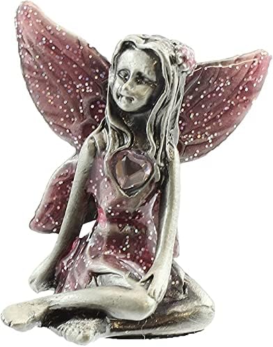 Viceni Birthday Collection, Pewter Birthstone Fairy - October
