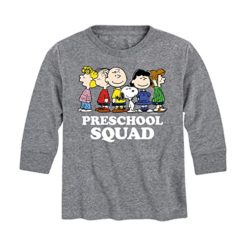 HYBRID APPAREL - Peanuts - Preschool Squad - Toddler and Youth Long Sleeve Graphic T-Shirt
