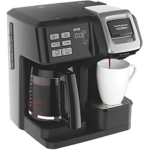 Hamilton Beach FlexBrew 2-Way Brewer Programmable Coffee Maker (49976) Bundle with Support Extension