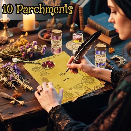Kit de Hierbas y Flores Secas con 30 Frascos de Vidrio miniatura 3