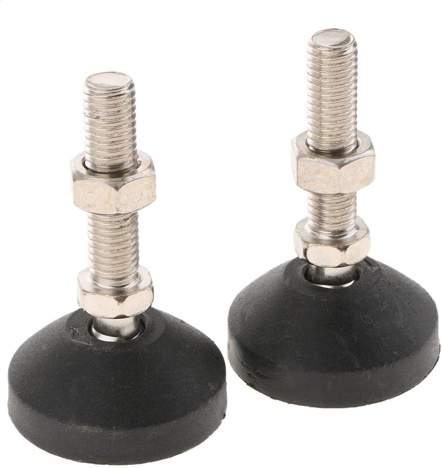 CALANDIS 2 Pcs Carbon Steel Adjustable Furniture Leveler Leveling Feet 50-M12x50mm | Other Home Furniture | Home & Garden | Furniture