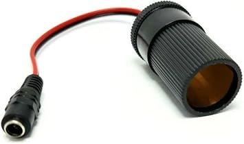 DC 5.5x2.5mm Dişi - Oto Çakmak Soketi Çevirici Adaptör Kablosu, 10 Cm,