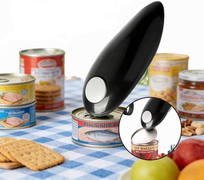 Automatic Electric Can Opener with Single Touch for Seniors