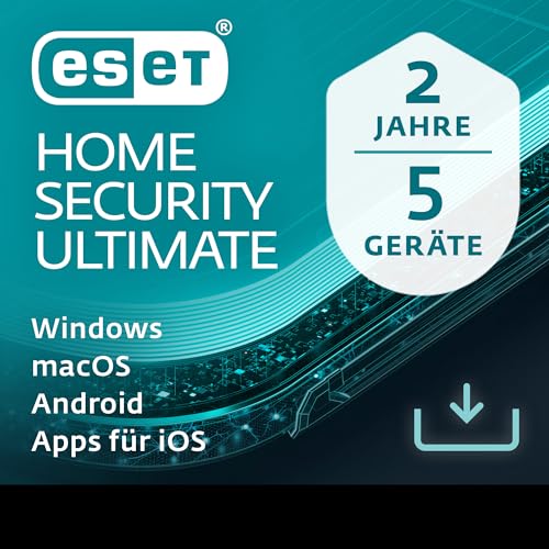 ESET HOME Security Ultimate 2026 | 5 Geräte | 2 Jahre | inklusive Firewall, Datenverschlüsselung,...