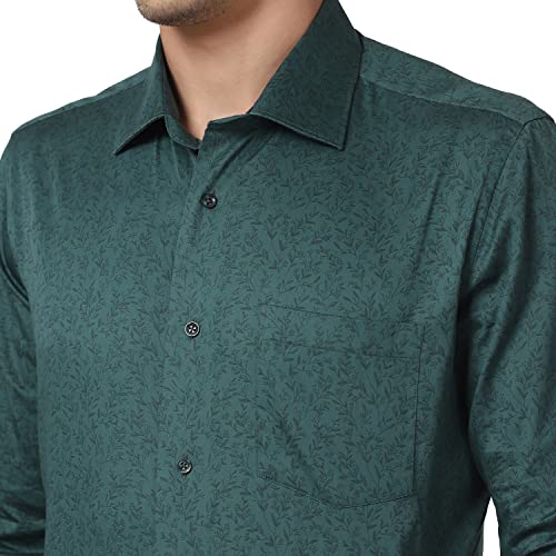 Image of blackberrys Printed Cotton Slim Fit Mens Shirt