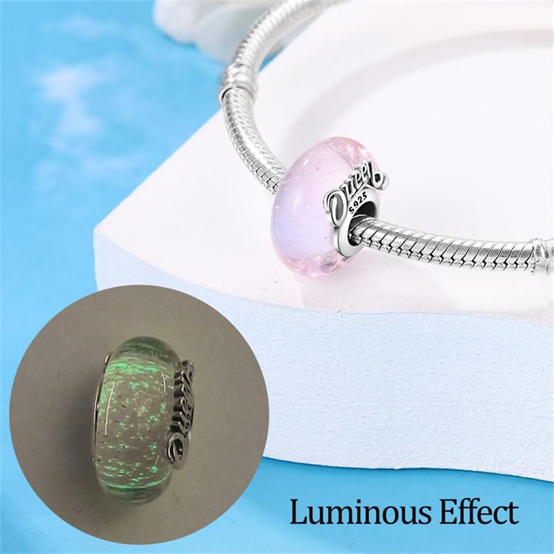 Pandach Murano Glass 925 Sterling Silver Charms for Bracelets Colour Changing Beads for Women Jewelry Gifts - Image 3