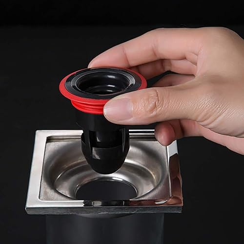 Miniatura 3 de Núcleo de drenaje de piso, inserto antiobstrucción, prevención de reflujo de ducha, atrapador de cabello, sellador de gas, válvula de trampa para