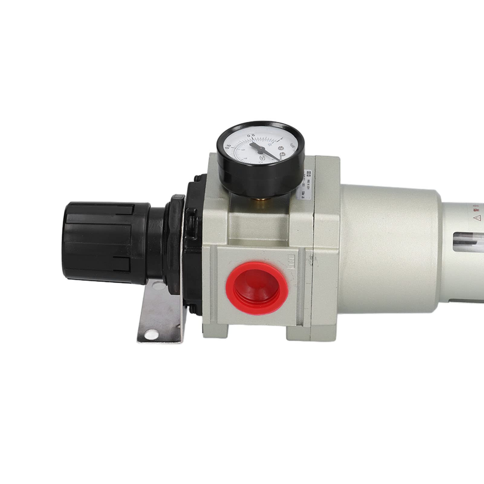 Ejoyous Separador de Aceite de Agua Regulador de Filtro de Aire de Drenaje Automático, Filtro de Aire Comprimido de Aleación de Aluminio con Manómetro de Latón, Elemento de Cobre de 40 Micras para