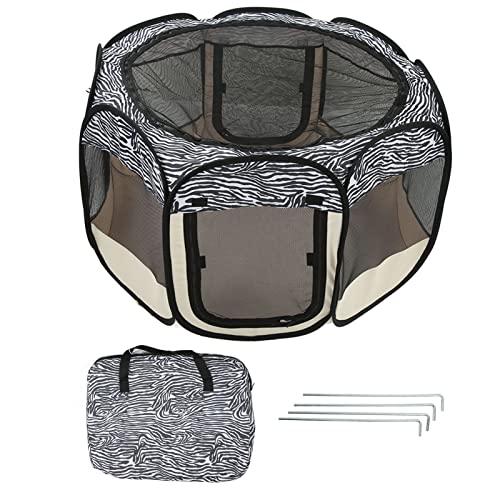 Cercadinho Portátil para Pequenos Animais, Cercadinho para Animais de Estimação Dobrável Pano Oxford