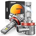 Fahren Upgraded H11 Bulbs, 32000LM 800% Brighter 1:1 Size Plug-N-Play H8 H9 Bulbs, 6500K Cool White Fog Light Bulb, 60,000 Hours Lifespan, Pack of 2