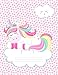 Produktbild Unicorn Asleep Composition Notebook: Wide Ruled (7.44 X 9.69) Kawaii Unicorn Sleeping on Cloud Pink Stars for Girls