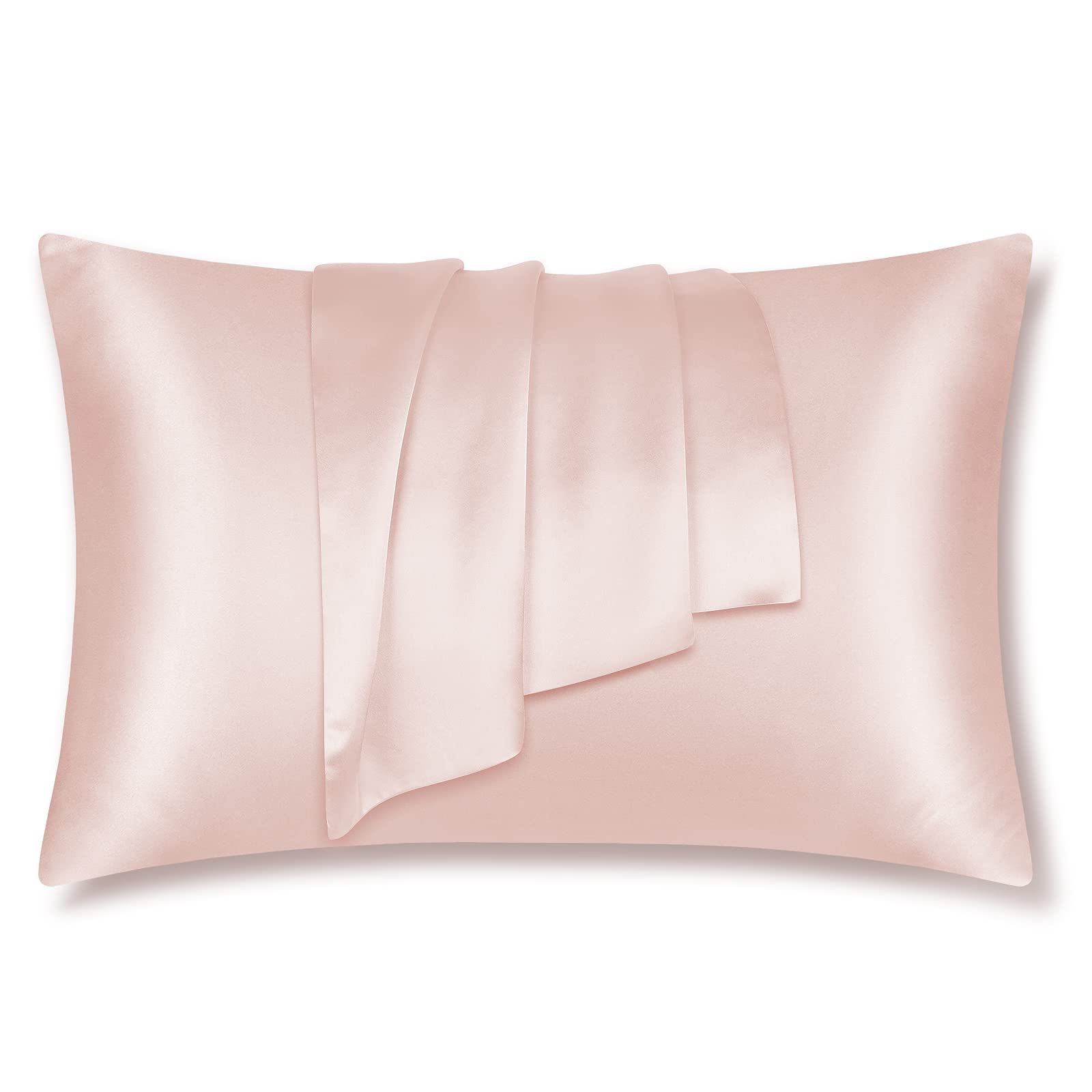 LULUSILK Seide Kissenbezug 40x60cm Pfirsichrosa Haar- & Hautpflege, 1 Stück