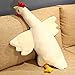 50-135 cm Cazzo lanuginoso Giocattoli di Peluche Cuscino per Dormire Simpatico Animale farcito Cigno Bambole di Pollo Tappetino Bambini Ragazze Regalo di Compleanno 135 cm Bianco