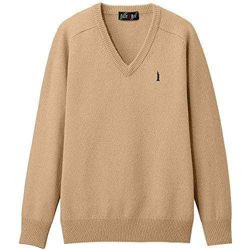 [イーストボーイ・スクール] セーター キャメル×ネイビー