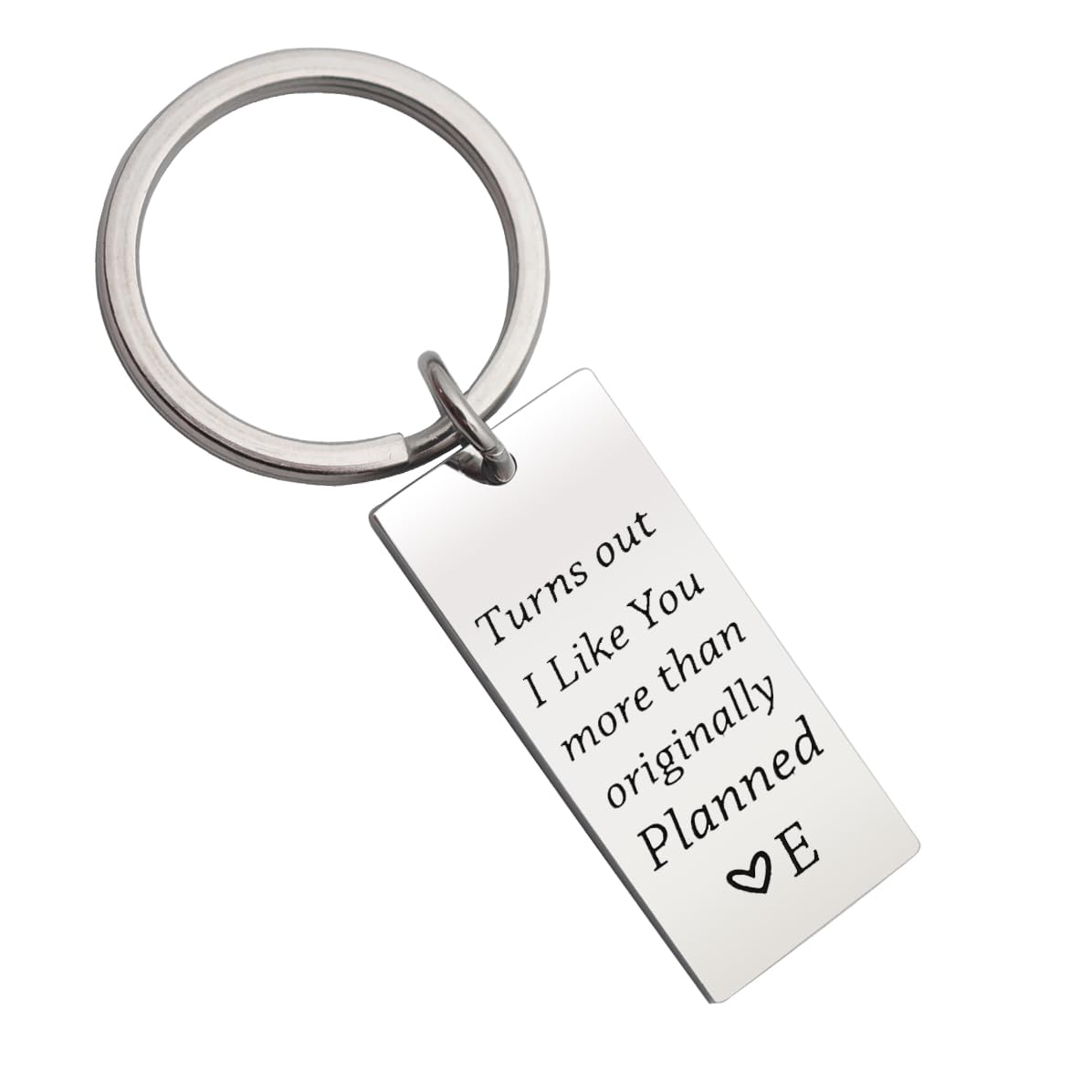 Eilygen Boyfriend Gift Personalized Initial Keychain for Men Funny Gift for Husband Boyfriend Anniversary Jewelry