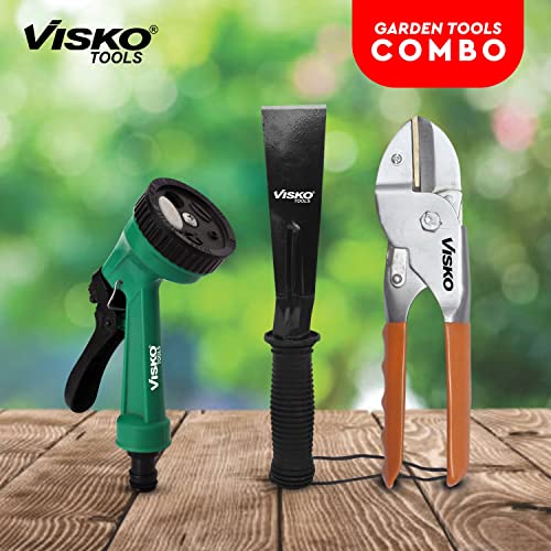 Visko GTK Garden Tool Set | Orange Green and Black | 3-Pieces | Garden Tool | for Home use |