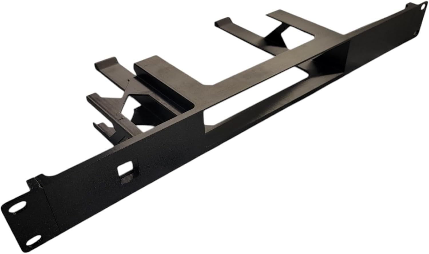 19 inch 1U Network Rack Mount for Dell OptiPlex Micro Form Factor Case, Front Access Network Connection (Black)