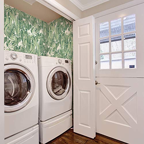 Tempaper Jungle Green Tropical Removable Peel And Stick Wallpaper, 20.5 In X 16.5 Ft, Made In The Usa #TOP6