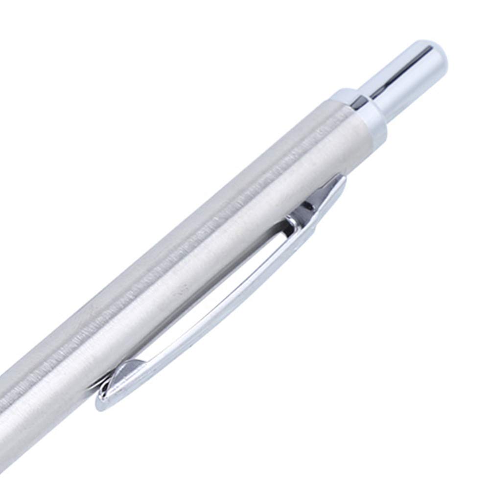Scriber, Scribing Pen Ceramic Marker Engraver for Metal Glass Cutting Tool, Tungsten Steel Tip Golden Silver (Silver)