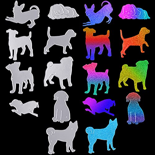 9 Pieces Animal Metal Die Cutter Pet Cutting Die Cutter Decorative Embossing Paper Die Metal Die Cutting Tool for Scrapbooking Card Making Photo Album DIY Crafts (Dog Style)