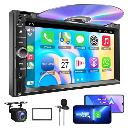 Double Din Car Stereo with Bluetooth and DVD