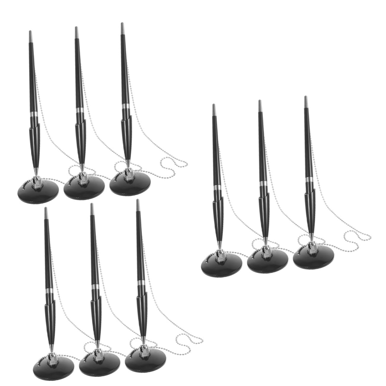 Operitacx 3 Set Penne Scrivania Con Design Rotante E Penne Per Per Ufficio Banche E Hotel Scrittura E Accessorio Tavolo E 3 Pezzi * 3