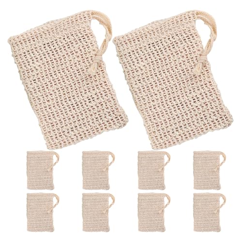 IWOWHERO 10 Piezas Red Espumosa para Jabón Facial 10 Unidades, Malla para Espuma Rápida, Tamaño 14X9 CM, Secado Rápido, Ahorro de Jabón, Uso Doméstico para Limpieza y Cuidado Diario Piel