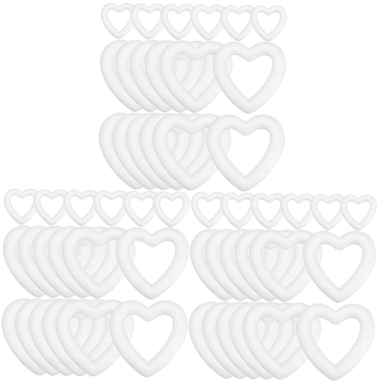 Cabilock 3 Set di Kit per Realizzare Ghirlande in Schiuma A Forma di Cuore per Decorazioni per La Casa Personalizzate Adatte per Progetti Fai da Te 18 Pezzi*3
