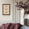 Vintage Brown Ticket Poster, Admit Nothing Deny Everything Quote Ticket Art Print, Unique Preppy Brown Pop Canvas Wall Art, Wes Anderson Ticket Art Inspired Poster for Living Room 12x16in Unframed