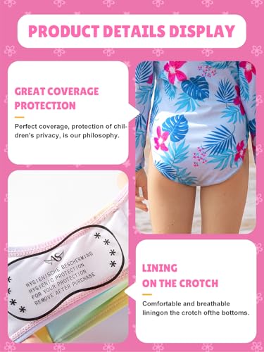 Image of Angel season Girls Swimsuits Kids Bathing Suit One Piece Swimwear with UPF 50+ Cute