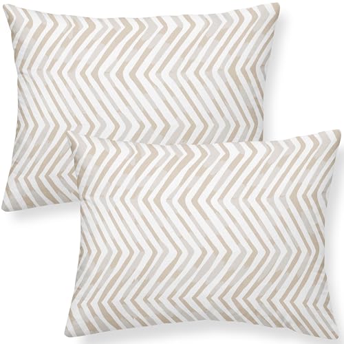 Makemake Organics Organic Toddler Pillowcase (Set of 2) GOTS Certified Organic Cotton Pillowcase - Ultra Soft Breathable Fits 13x18 Boys Girls Neutral...