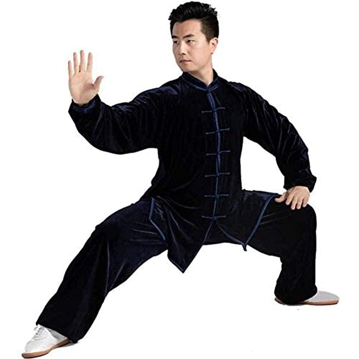 Tenue Tai Chi hommes femmes ensemble arts martiaux velours costume entraînement