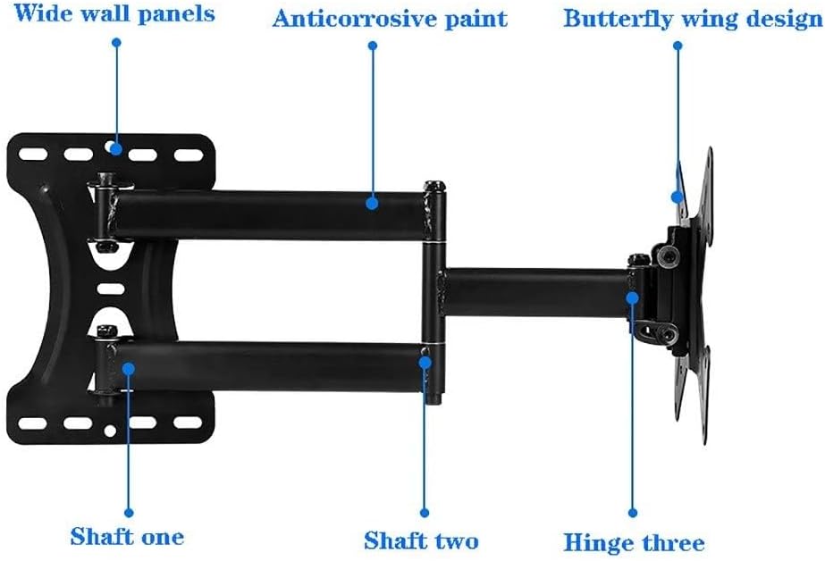 TV Wall Bracket - Wall Mount TV Bracket, Wall Stand TV Bracket Suitable for 22-55 Inch TV, Bearing 35kg TV Stand, Rotation Universal TV Mount, Easy to Install