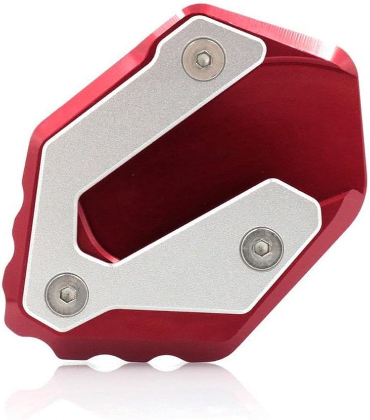 Motorcycle Kickstand Foot Side Stand Extension Pad Support Plate For Yahama Tracer 7 7GT For Tracer 700 For Tracer 700 GT(Red)