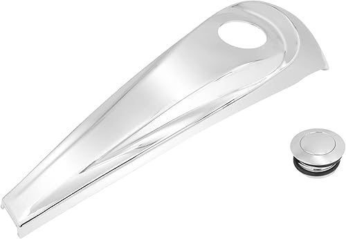 HDBUBALUS Consola de combustible para motocicleta CNC Smooth Dash con tapas de tanque de gasolina cromadas para Harley Touring Electra Glide Road