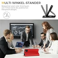 Kirnntca Handyhülle für iPhone 13 Hülle, Kartenfach Premium PU Leder Klapphülle Schutzhülle, Standfunktion Tasche Flip Case für iPhone 13 - Red – Ansicht 7