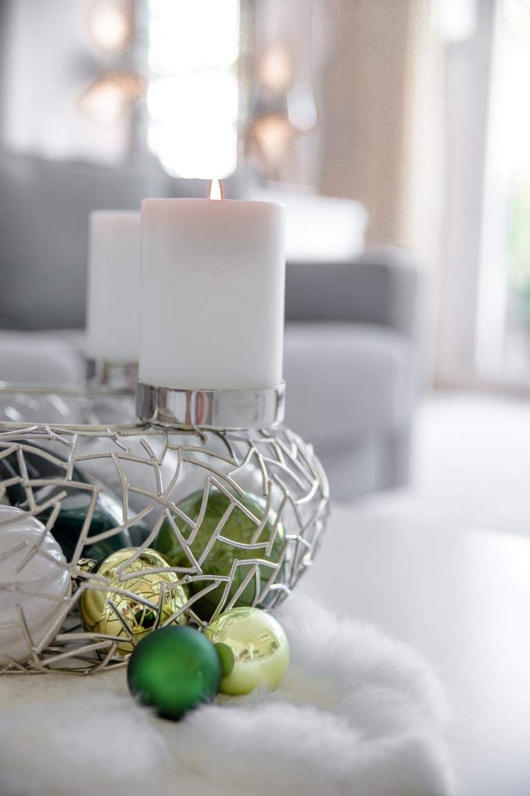 Edzard Porte-Bougie Cornelius, Hauteur 9 Cm, Diamètre 8 Cm, Bougie