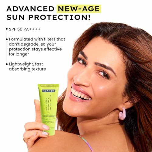 Image of Hyphen Glow & Protect Set |18% Brightening + 20% Collagen with 11% Mandarin 5% Niacinamide 2% PGA Face Serum 50ml & All I Need Sunscreen SPF50 PA++++ with Niacinamide, Kojic Acid, Kakadu Plum 30ml