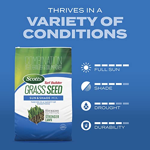 Scotts Turf Builder Grass Seed Sun & Shade Mix, 2.4 lbs. - image 7