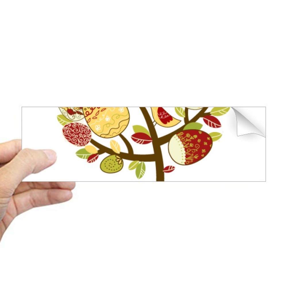 Autocollant rectangulaire œuf de Pâques sticker décoratif pour vitrage intérieur
