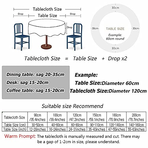 Chickwin Tovaglia Rotonda di Halloween Stampata