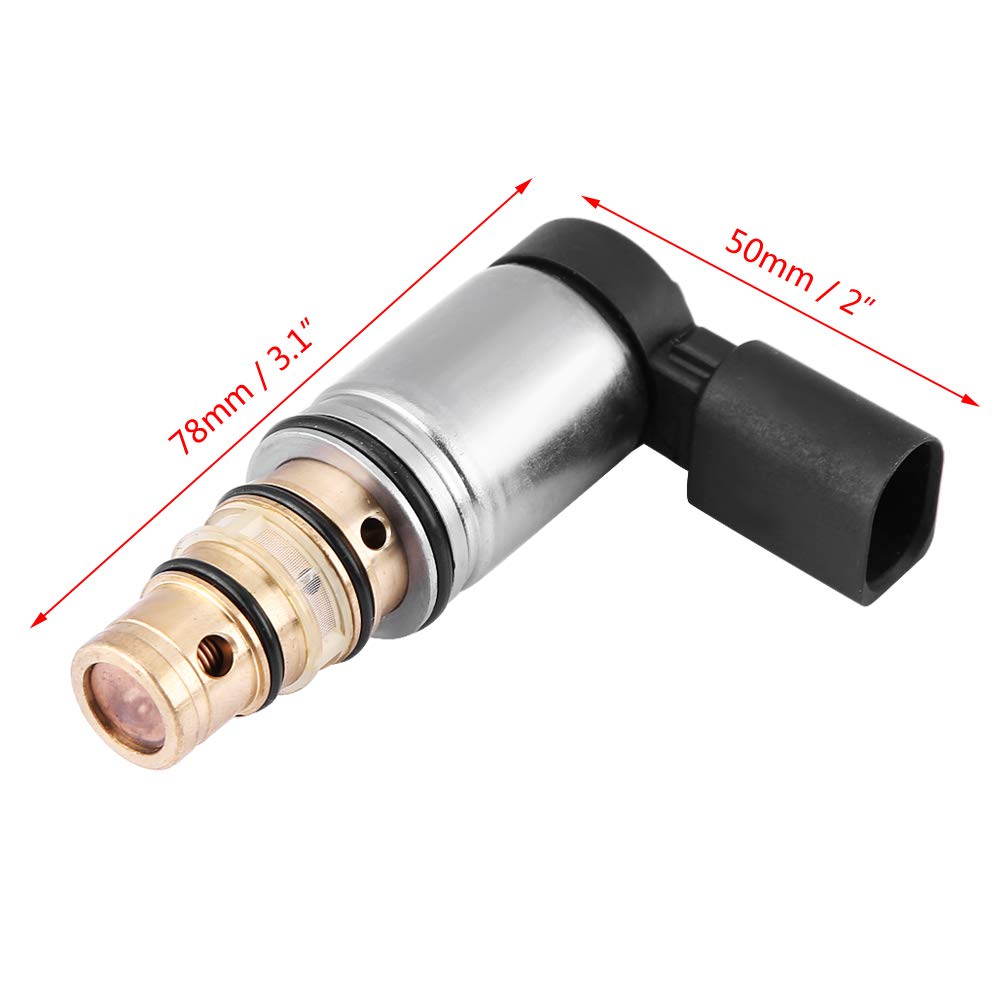 Tbest Valvola di Controllo del Condizionatore d'Aria AC, Sostituzione Dell'elettrovalvola di Controllo del Compressore AC per Sanden PXE16 PXE14 1K0260859F