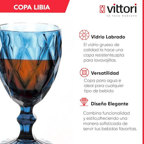 Consejos y comparativas para Comprar Copas vintage azul los mejores 5. 11 Imagen adicional