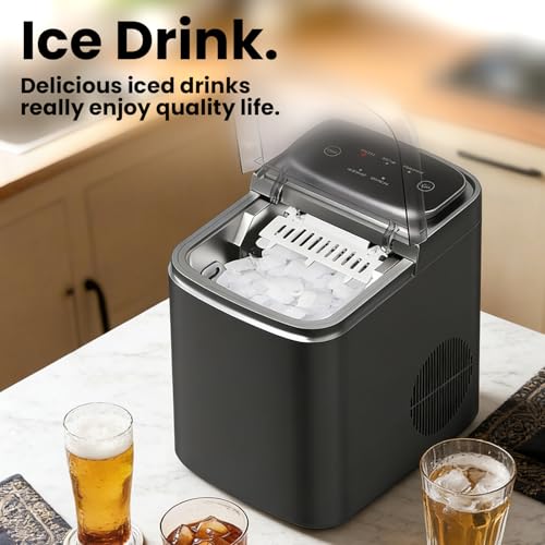 Fabricadora de Hielo de Mostrador con Autolimpieza 26 lbs/24h miniatura 3
