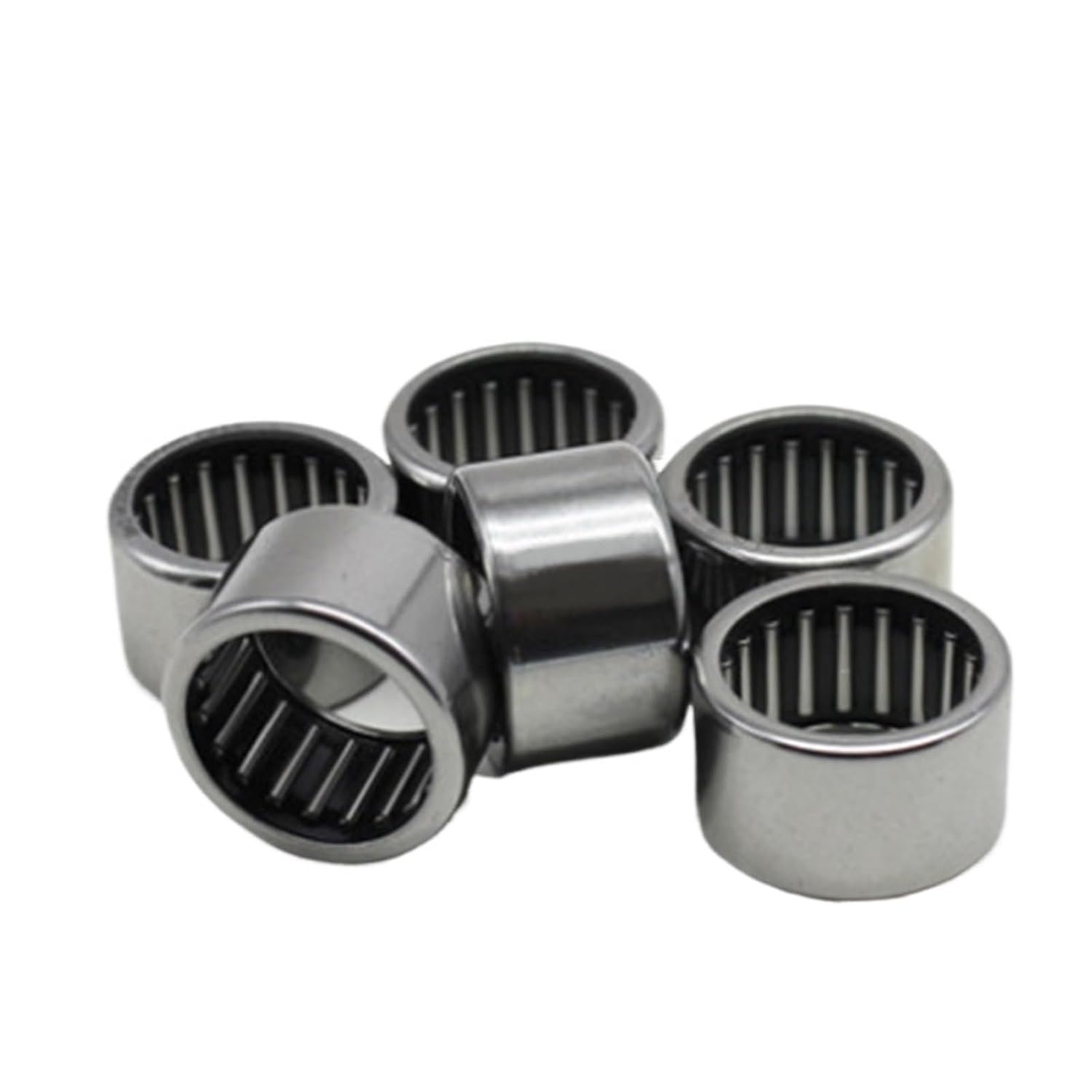 2pcs Needle Roller Bearing Outer Ring Through Hole Bearing HK1214 Inner Diameter 12 Outer Diameter 16 Height 14mm