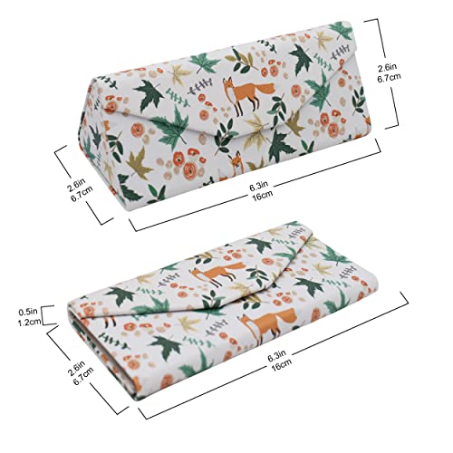 Image of Real Sic Glasses Case for Men and Women - Magnetic Folding Hard Shell Sunglass Holder - Inspired by Adorable Animals
